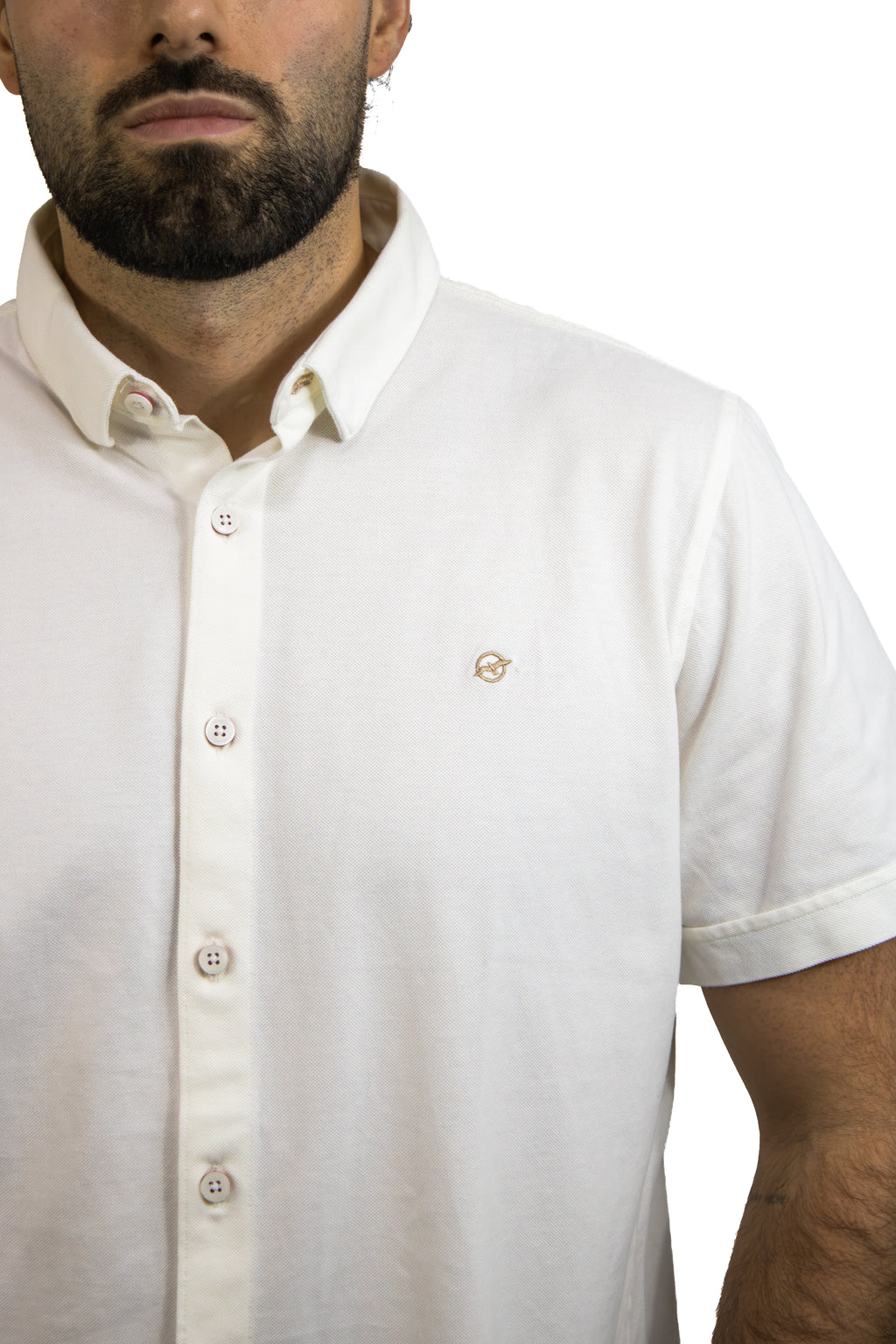 CAMISA PIQUE MANGA CORTA PARA HOMBRE
