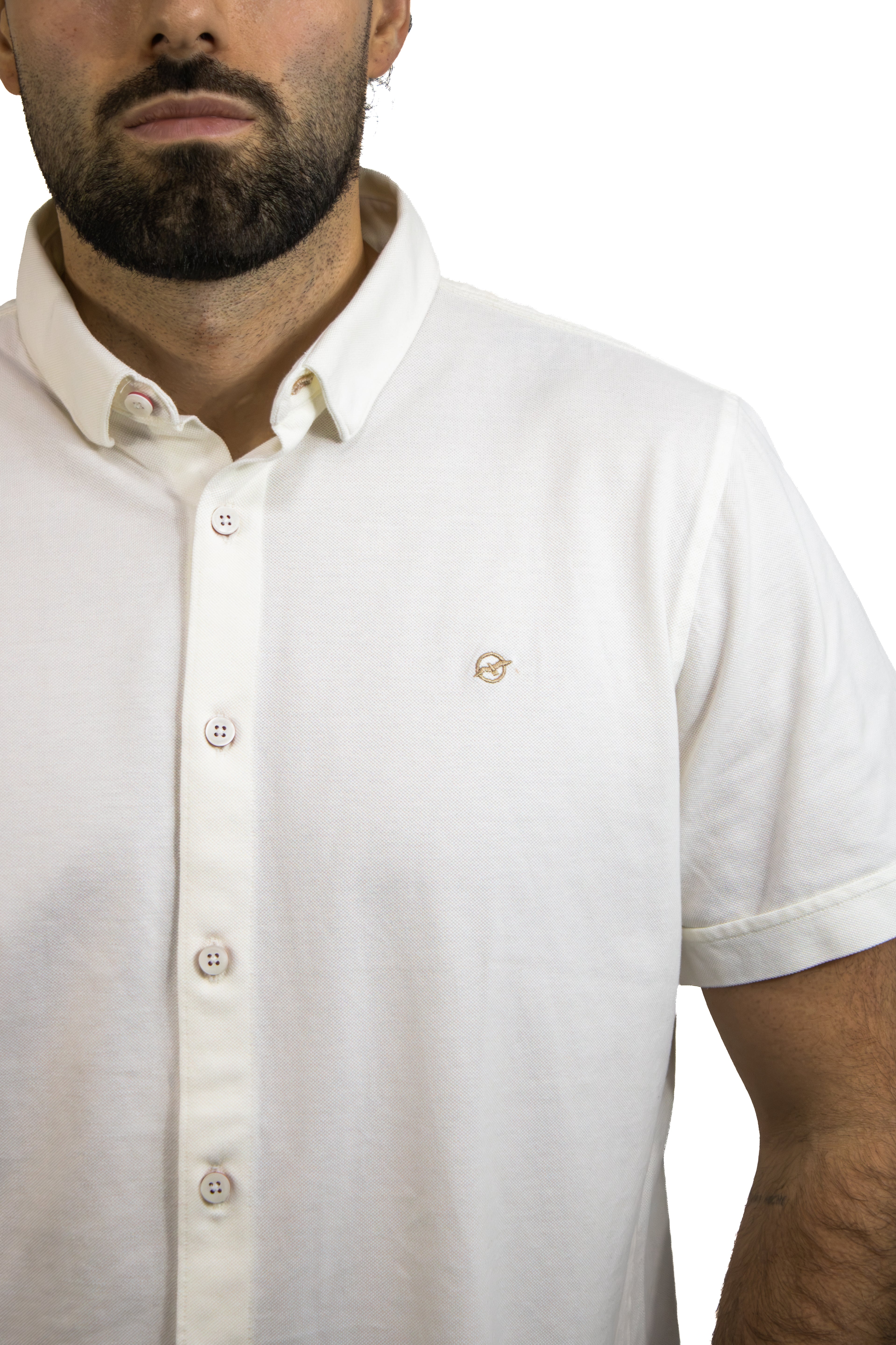 CAMISA PIQUE MANGA CORTA PARA HOMBRE