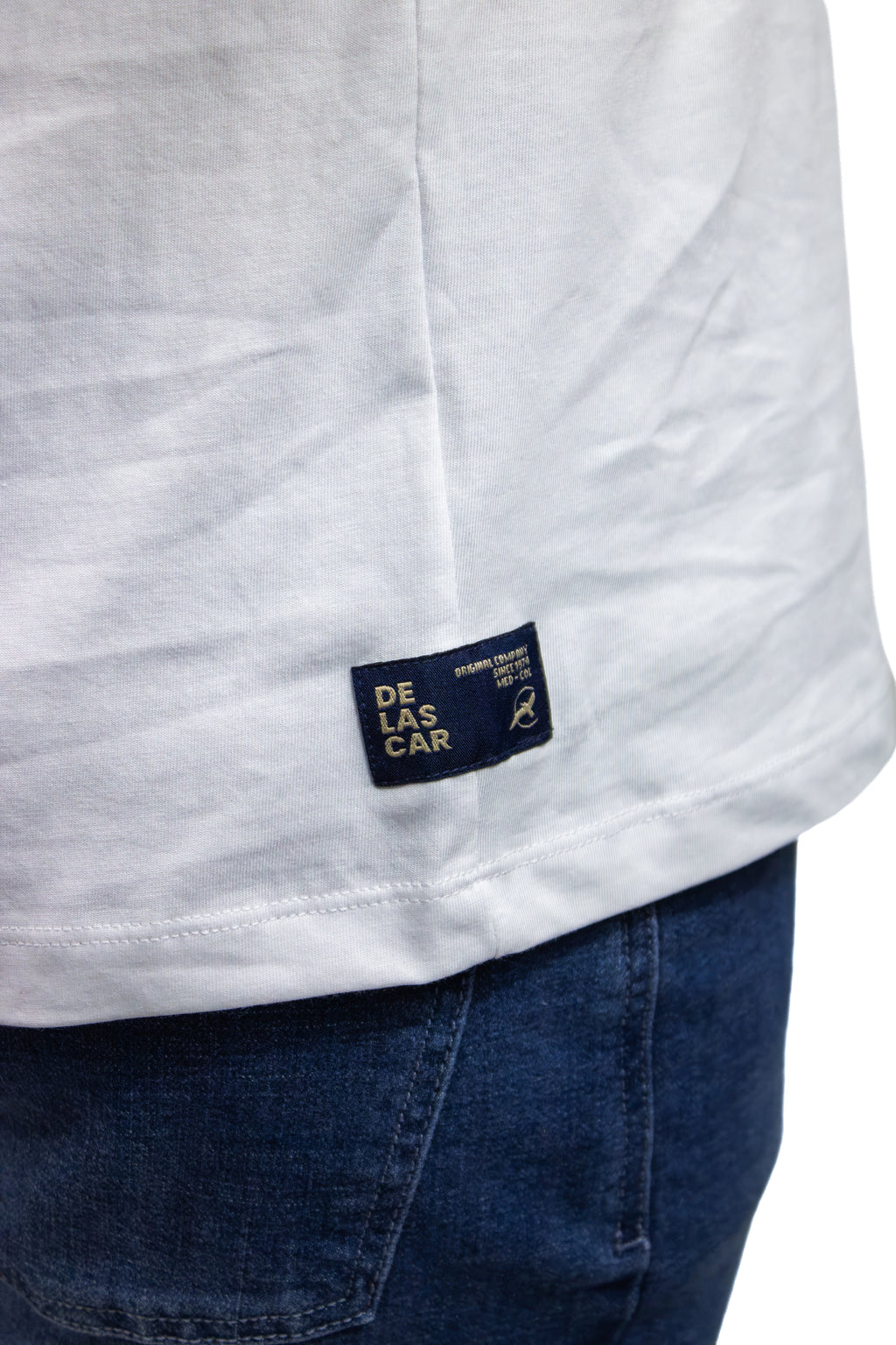 CAMISETA BÁSICA LIVIANA CUELLO REDONDO MARFIL PARA HOMBRE