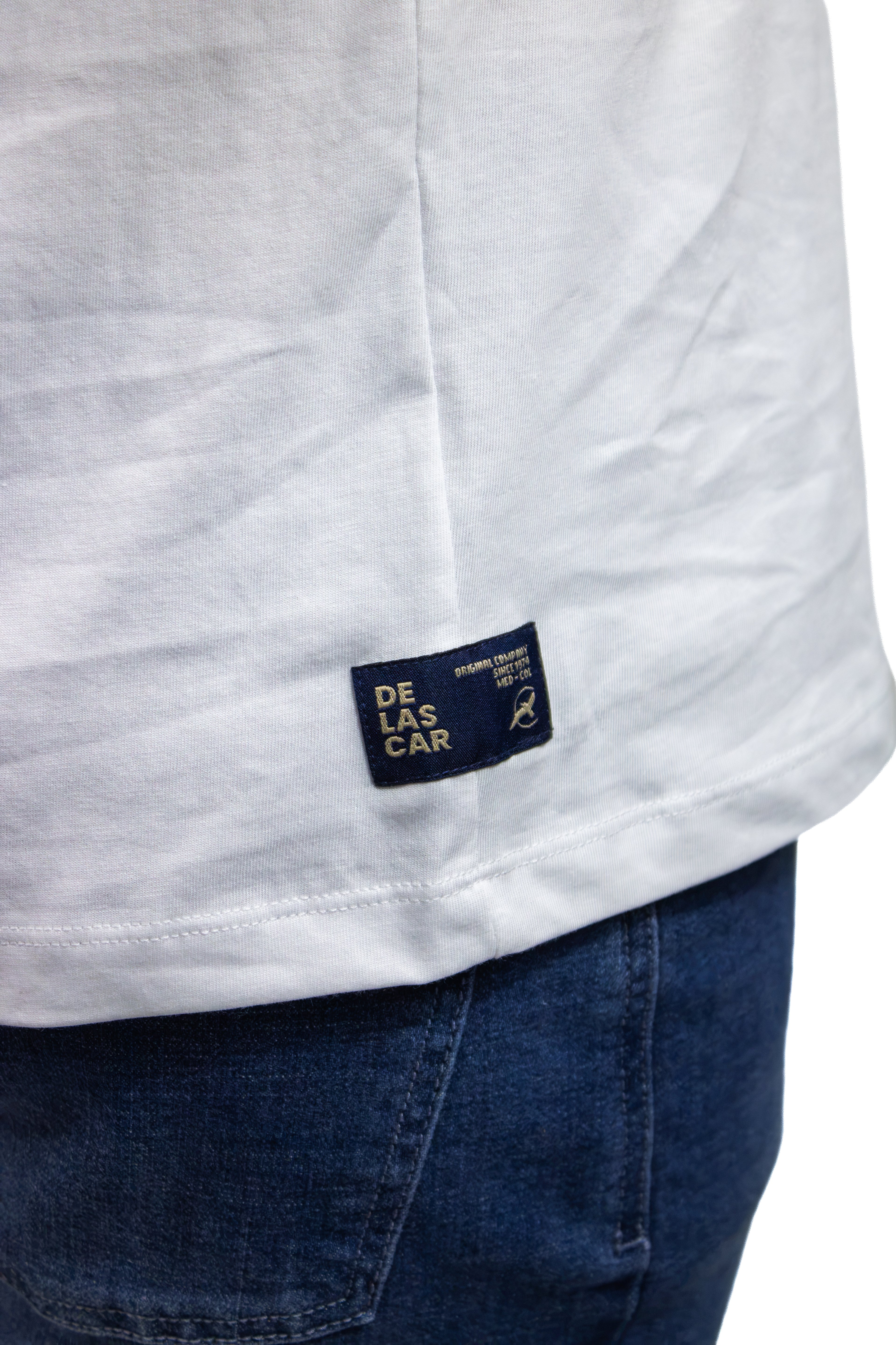 CAMISETA BÁSICA LIVIANA CUELLO REDONDO MARFIL PARA HOMBRE