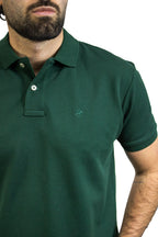 POLO MANGA CORTA VERDE PARA HOMBRE