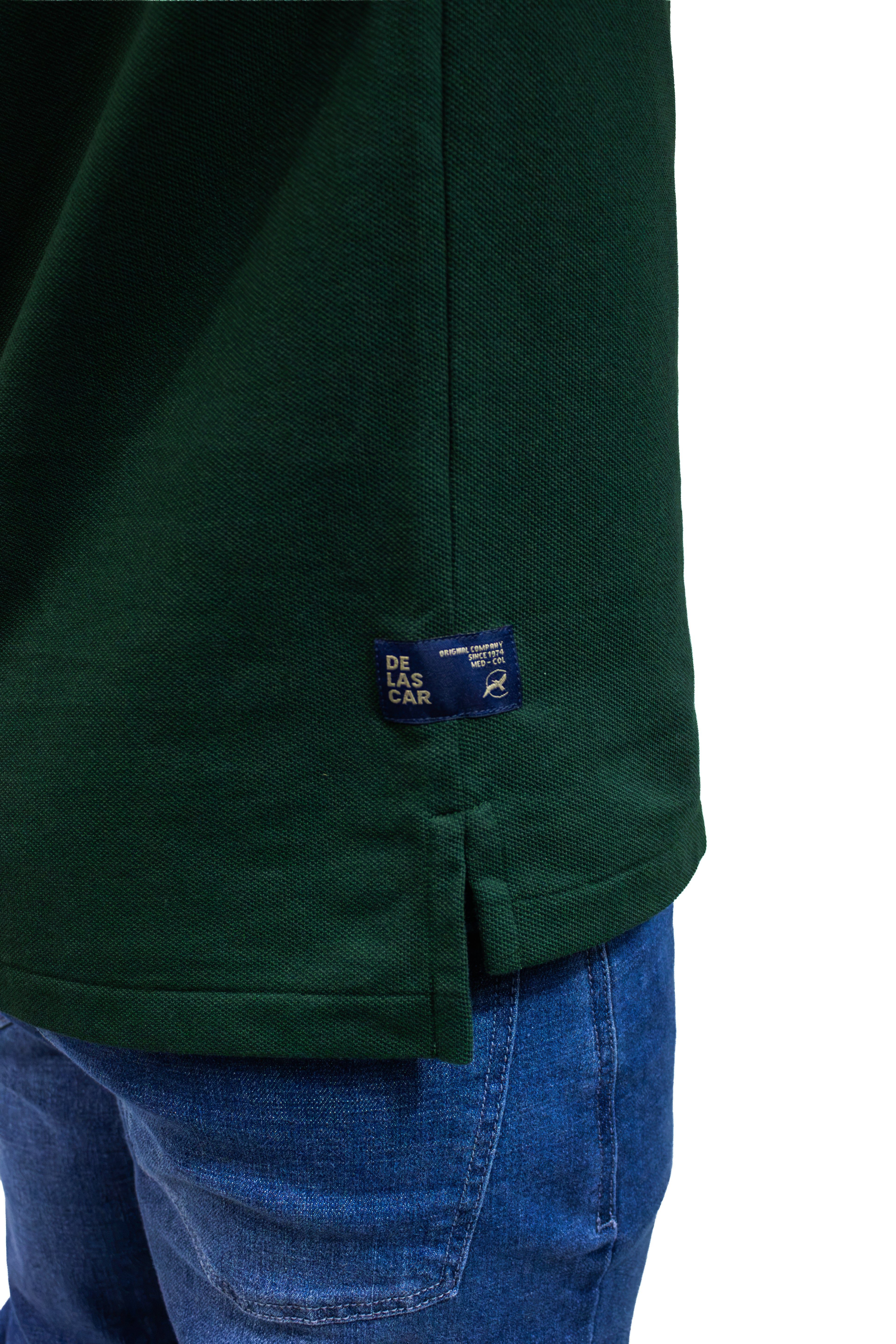 POLO MANGA CORTA VERDE PARA HOMBRE