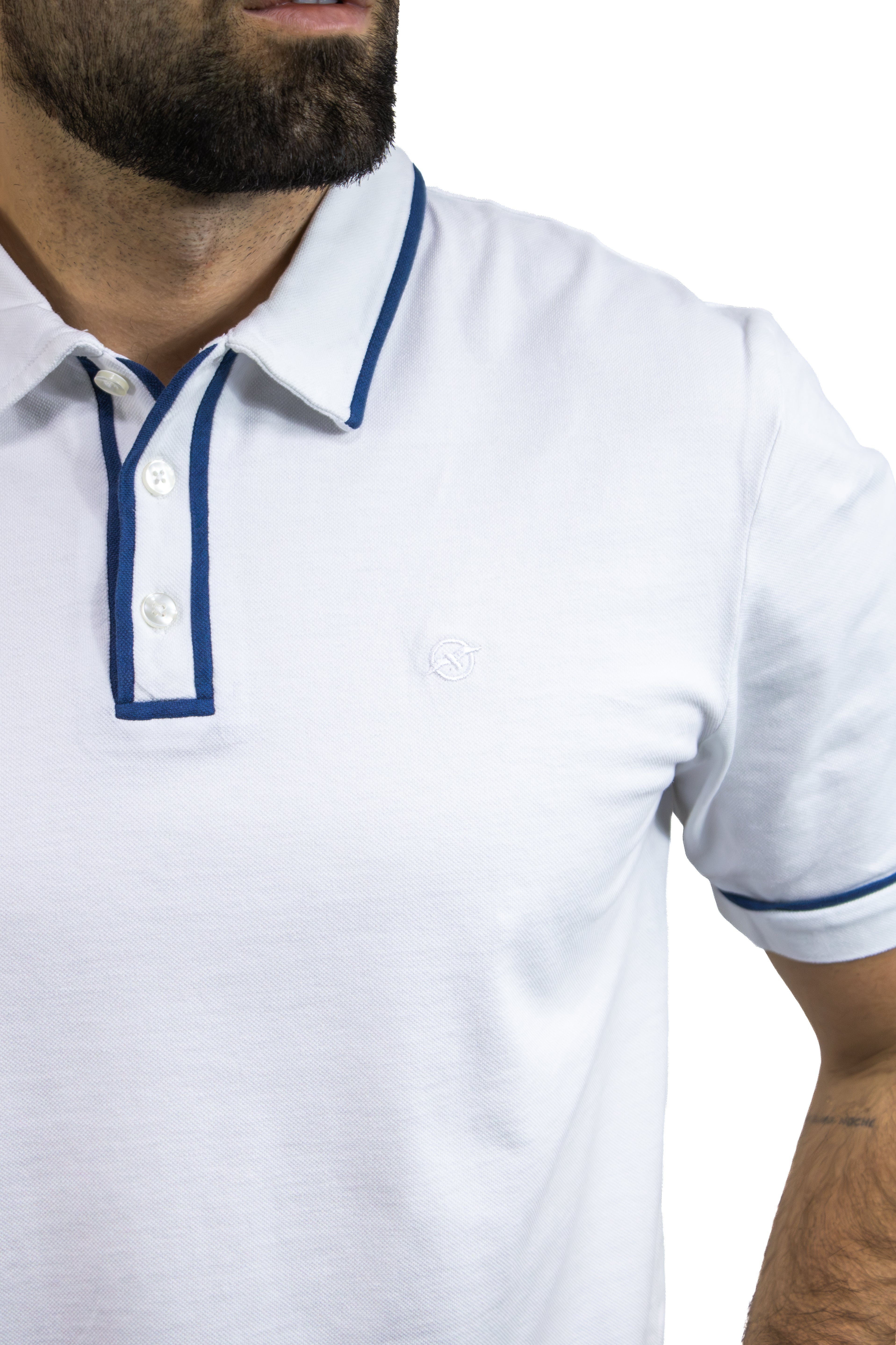POLO MANGA CON VIVOS EN CONTRASTE  PARA HOMBRE