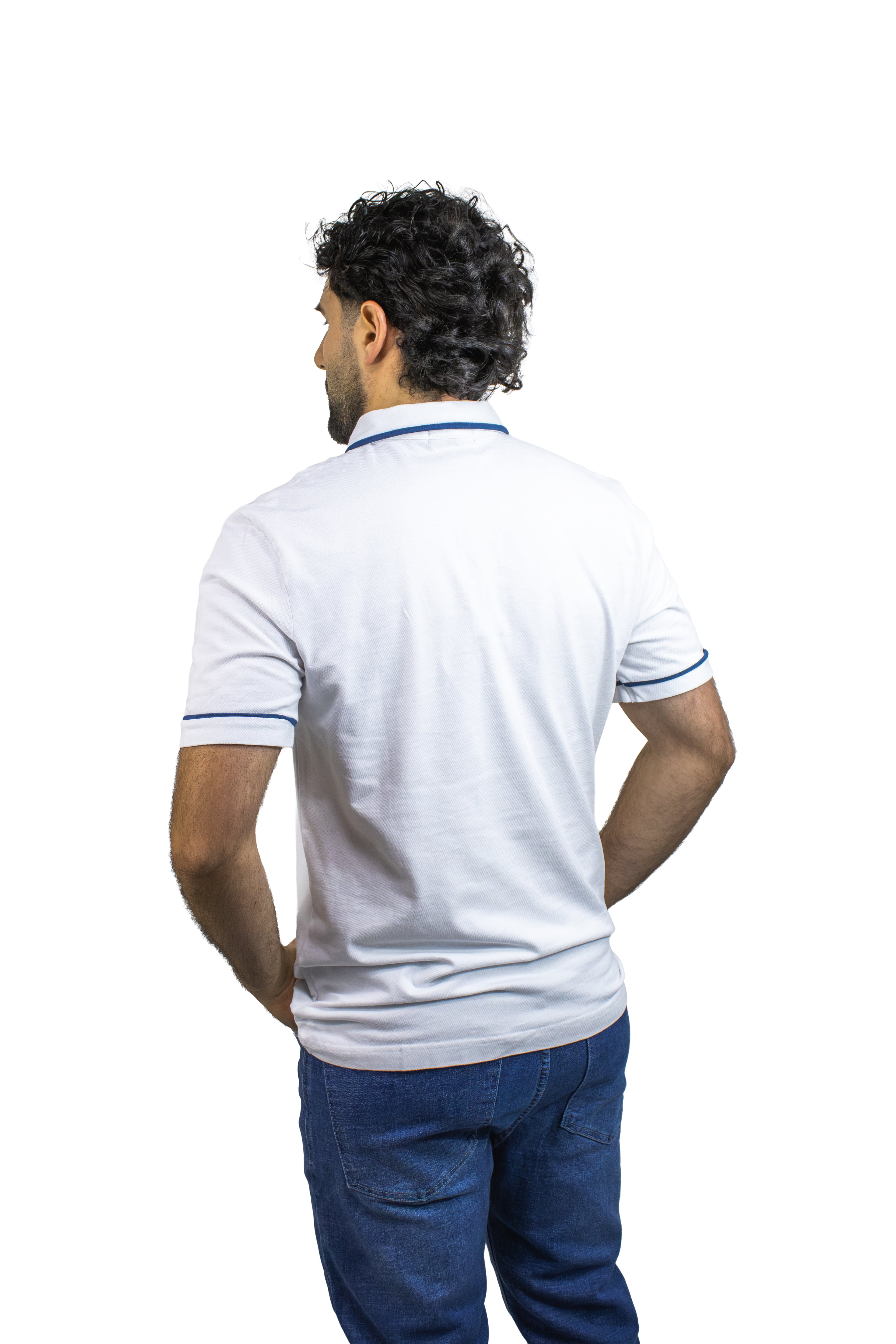POLO MANGA CON VIVOS EN CONTRASTE  PARA HOMBRE
