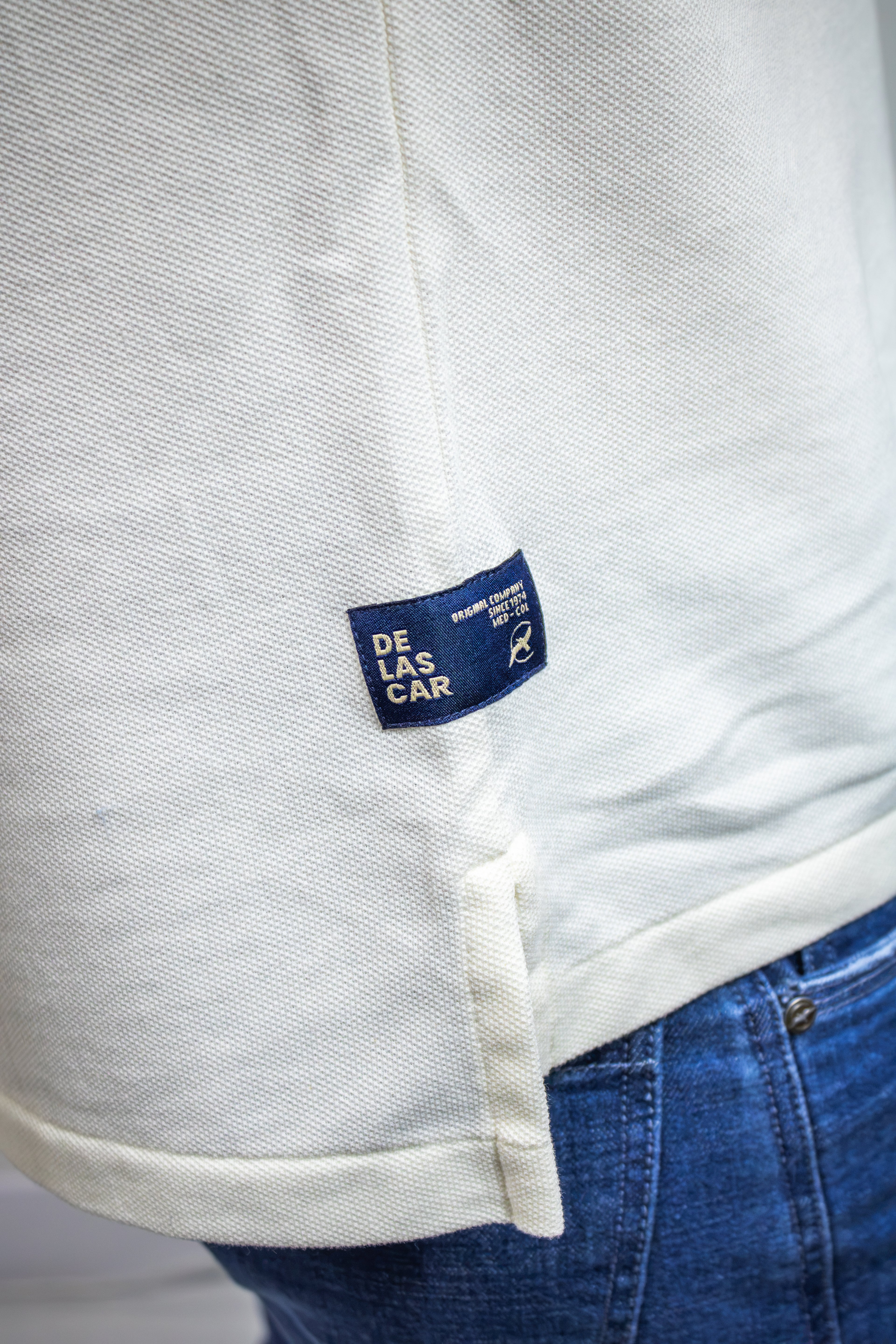 POLO MANGA CORTA MARFIL PARA HOMBRE
