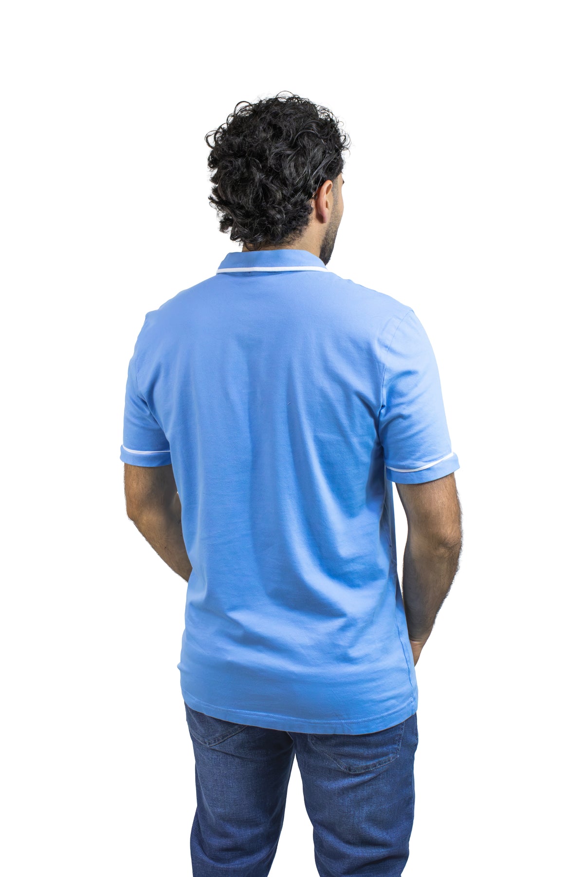 POLO MANGA CON VIVOS EN CONTRASTE PARA HOMBRE