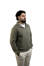Saco verde con Cremallera para hombre