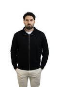 Saco negro con Cremallera para hombre