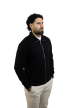 Saco negro con Cremallera para hombre