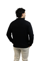 Saco negro con Cremallera para hombre