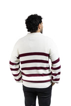 SACO DE RAYAS CON CIERRE  VINOTINTO PARA HOMBRE
