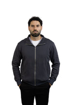 Saco gris con Cremallera para hombre