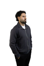 Saco gris con Cremallera para hombre