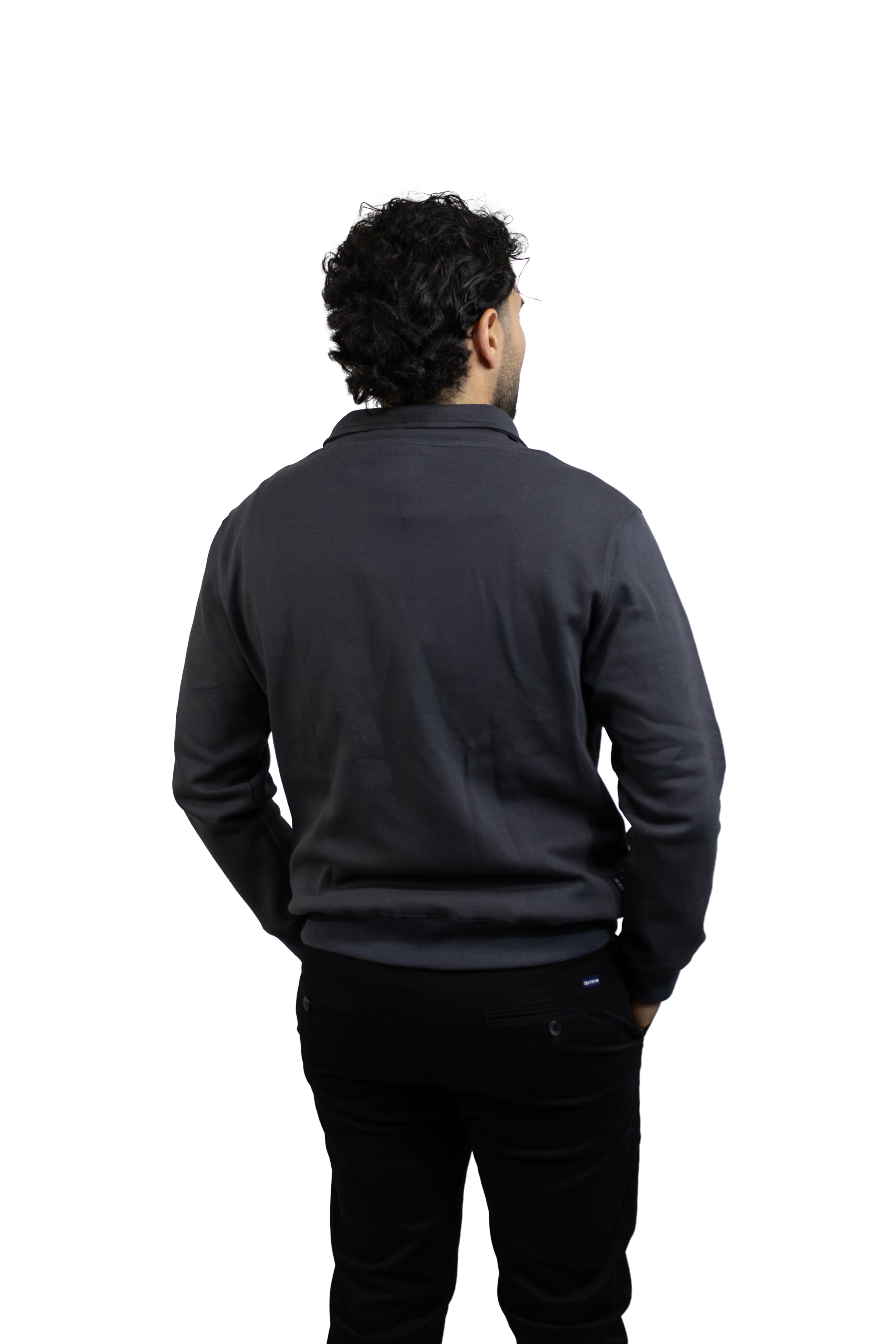 Saco gris con Cremallera para hombre
