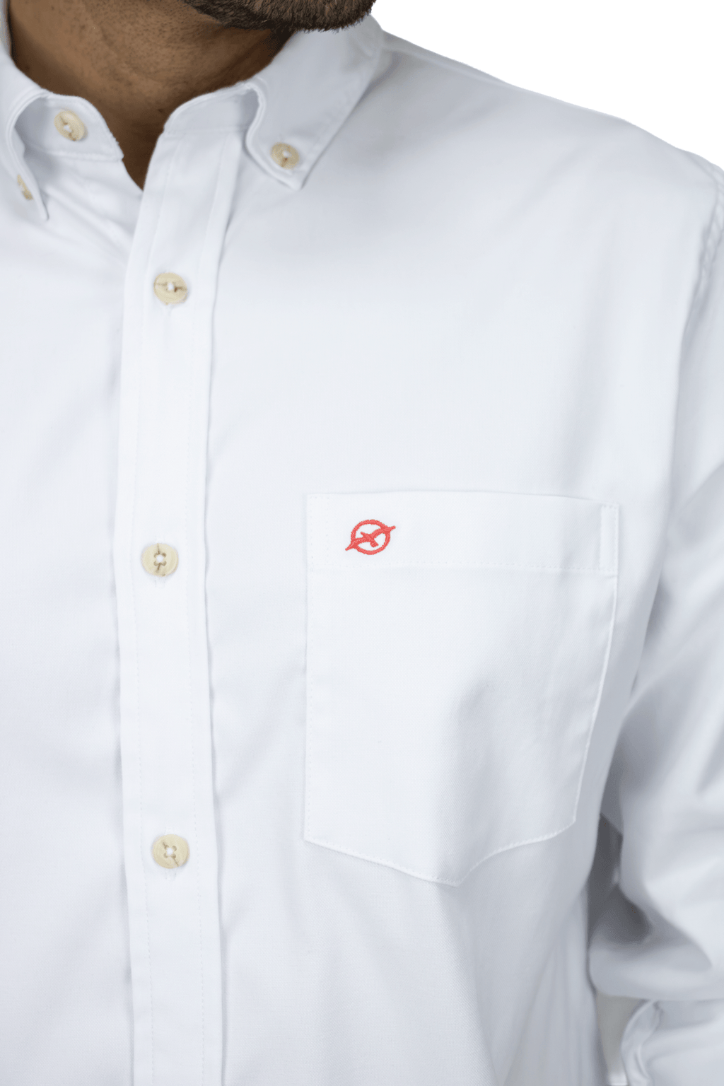 CAMISA BLANCA MANGA LARGA OXFORD OUTLET