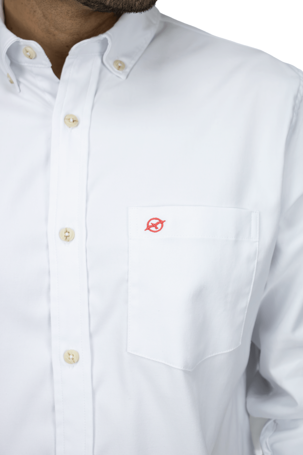 CAMISA BLANCA MANGA LARGA OXFORD OUTLET