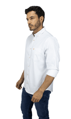 CAMISA BLANCA MANGA LARGA OXFORD OUTLET
