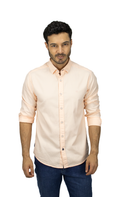 CAMISA MANGA LARGA OXFORD MELÓN PARA HOMBRE