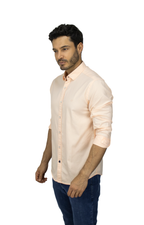 CAMISA MANGA LARGA OXFORD MELÓN PARA HOMBRE