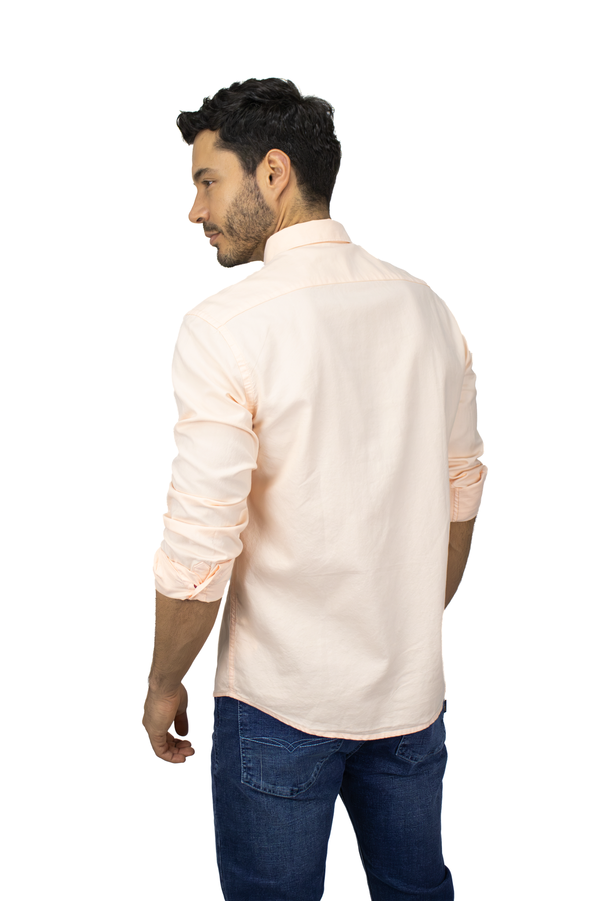 CAMISA MANGA LARGA OXFORD MELÓN PARA HOMBRE