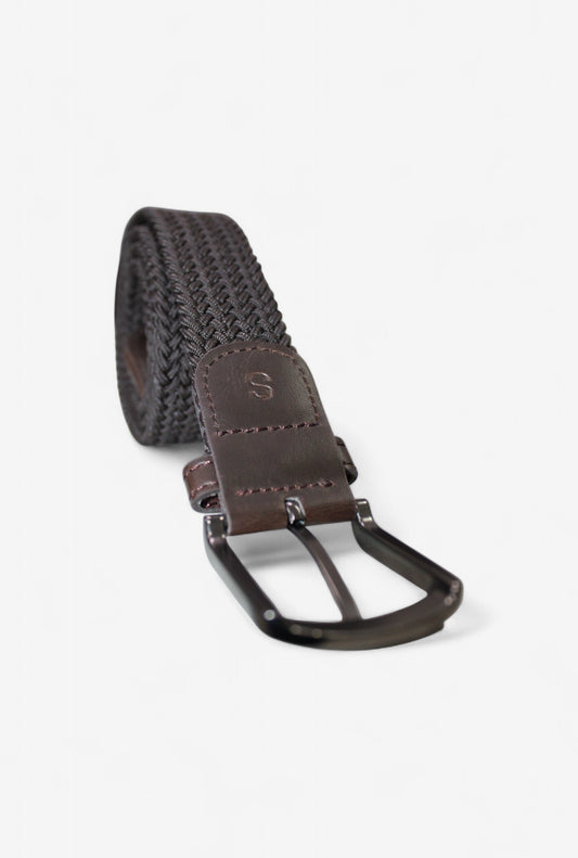 Cinturón elástico Café Para Hombre