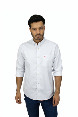 CAMISA BLANCA MANGA LARGA OXFORD OUTLET