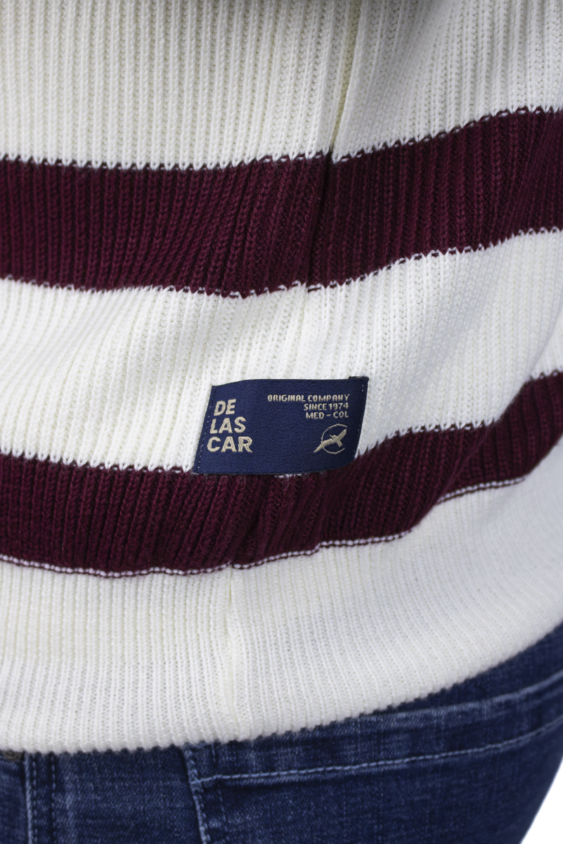 SACO DE RAYAS CON CIERRE  VINOTINTO PARA HOMBRE