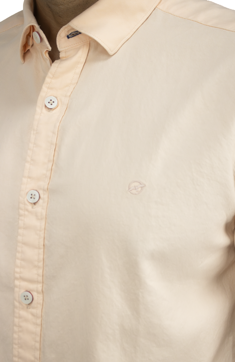 CAMISA MANGA LARGA OXFORD MELÓN PARA HOMBRE