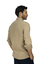 CAMISA LINO MANGA LARGA HABANO PARA HOMBRE
