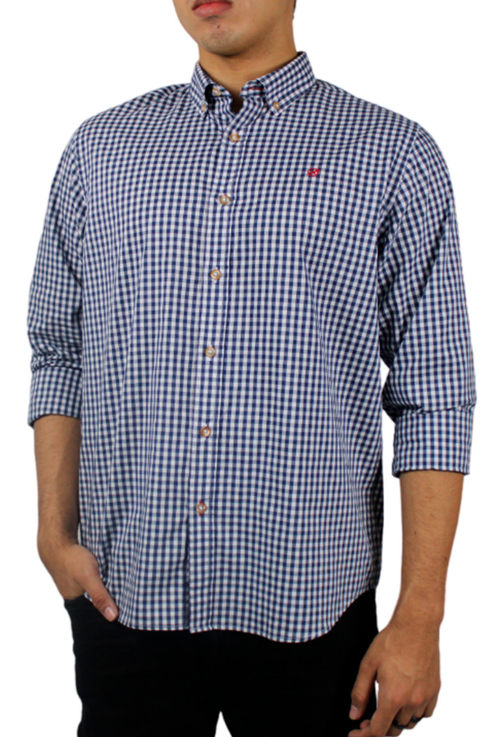 Camisa Manga Larga Azul para Hombre DMCML3100