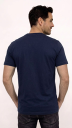 CAMISETA BÁSICA LIVIANA CUELLO REDONDO AZUL OSCURO PARA HOMBRE