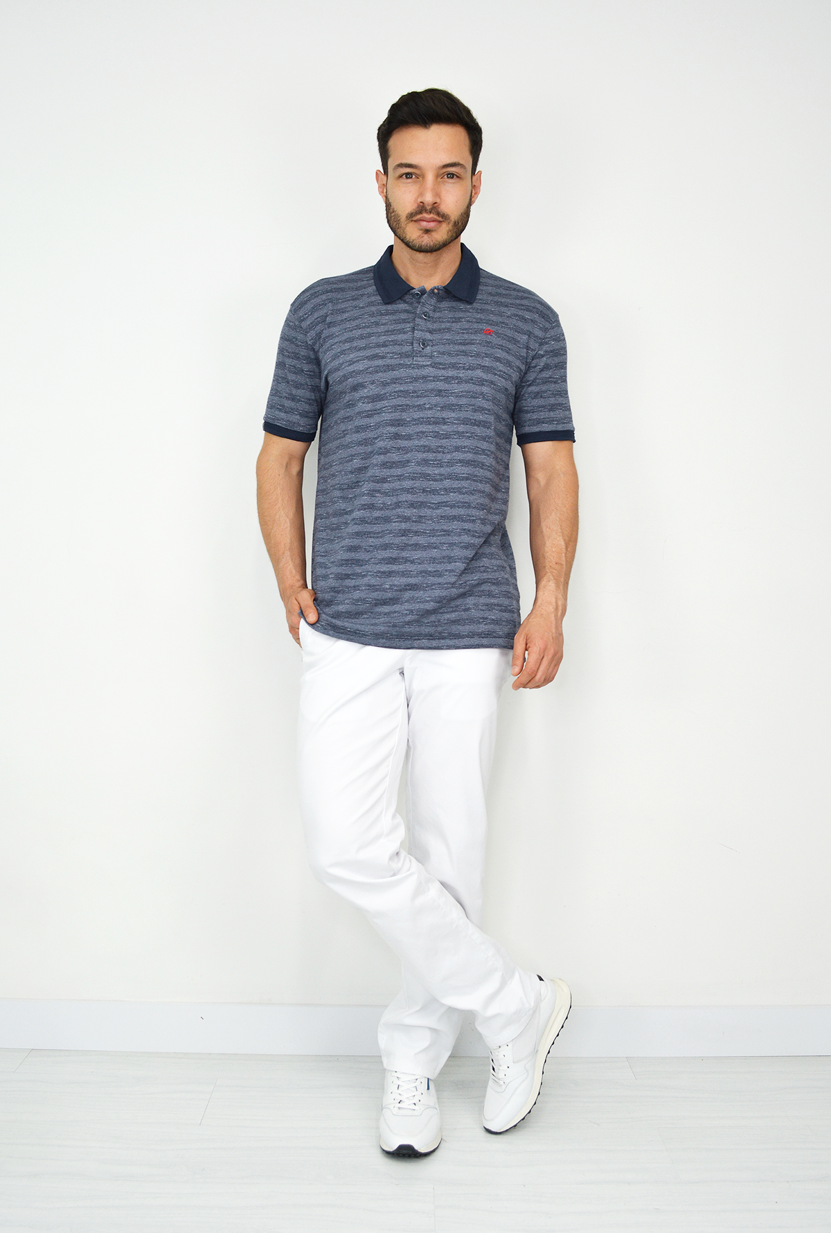 Camiseta Tipo Polo con Tejido Brasileño CP026