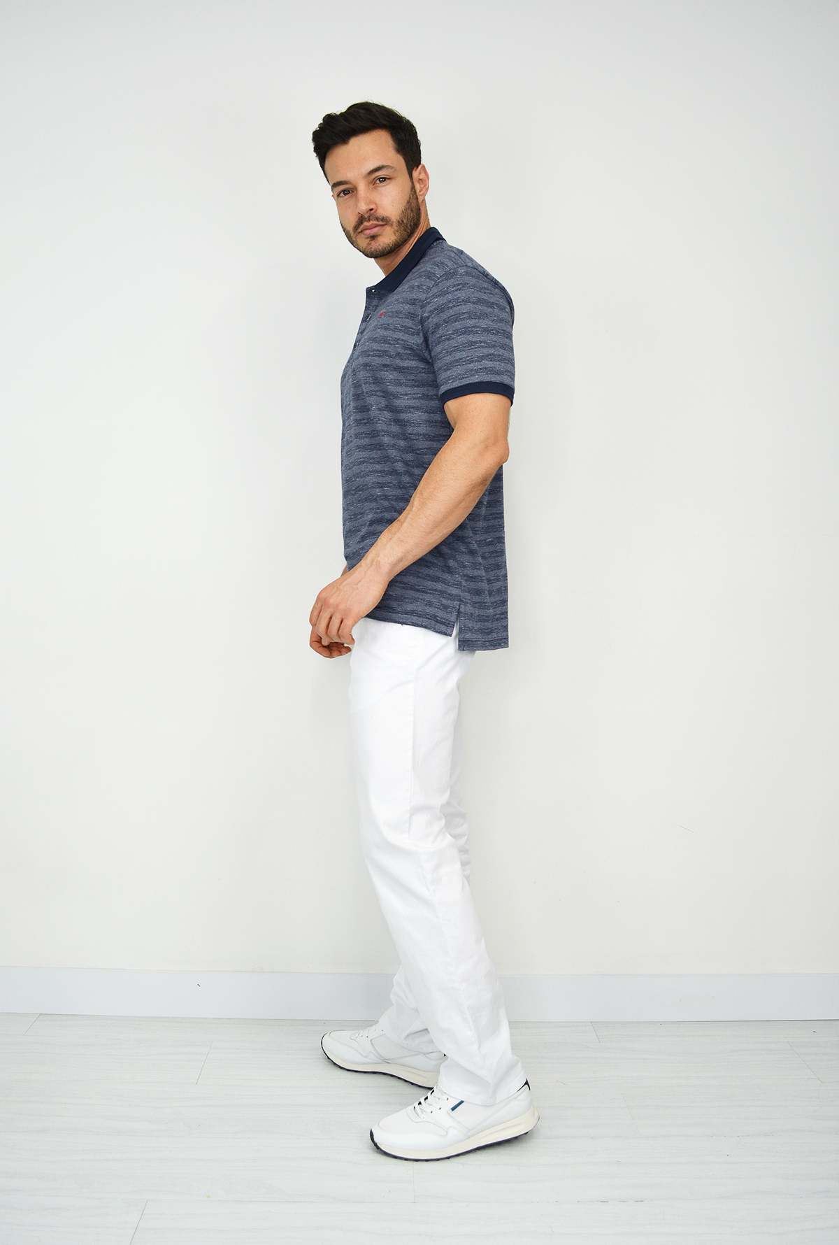 Camiseta Tipo Polo con Tejido Brasileño CP026