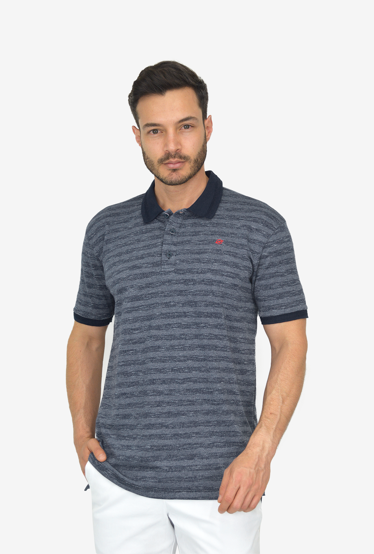 Camiseta Tipo Polo con Tejido Brasileño CP026