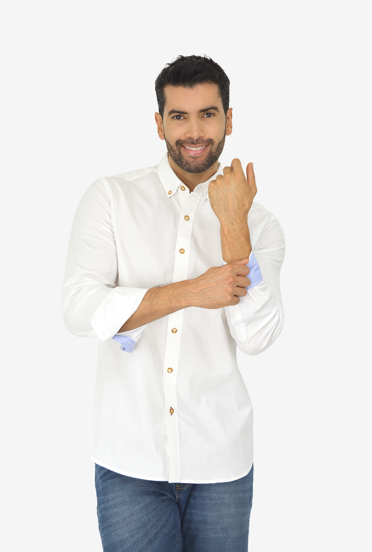 Camisa Manga Larga Blanca CML3102
