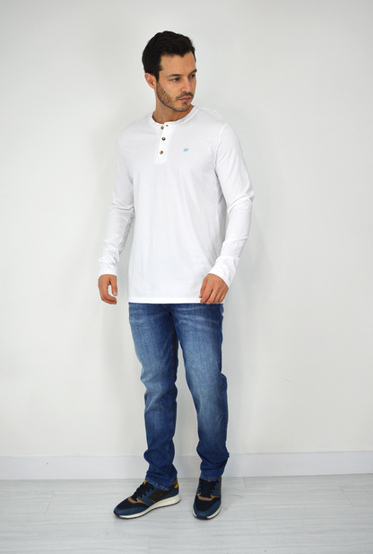 Camibuso Para Hombre Blanco TS3018