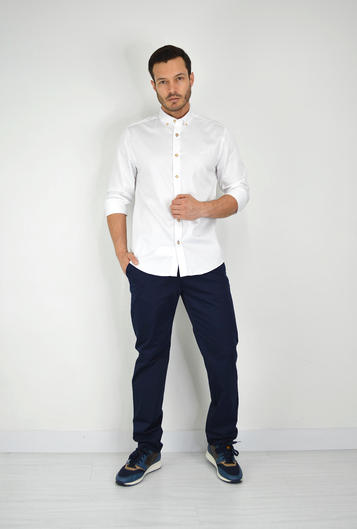 Camisa Manga Larga Blanca CBML011