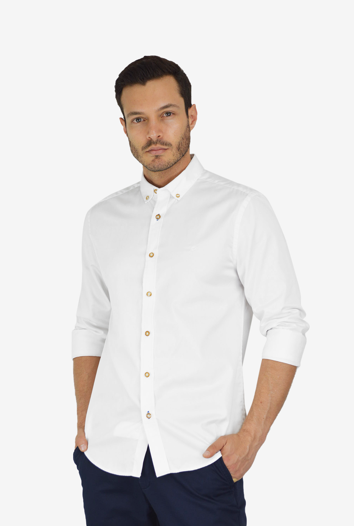 Camisa Manga Larga Blanca CBML011