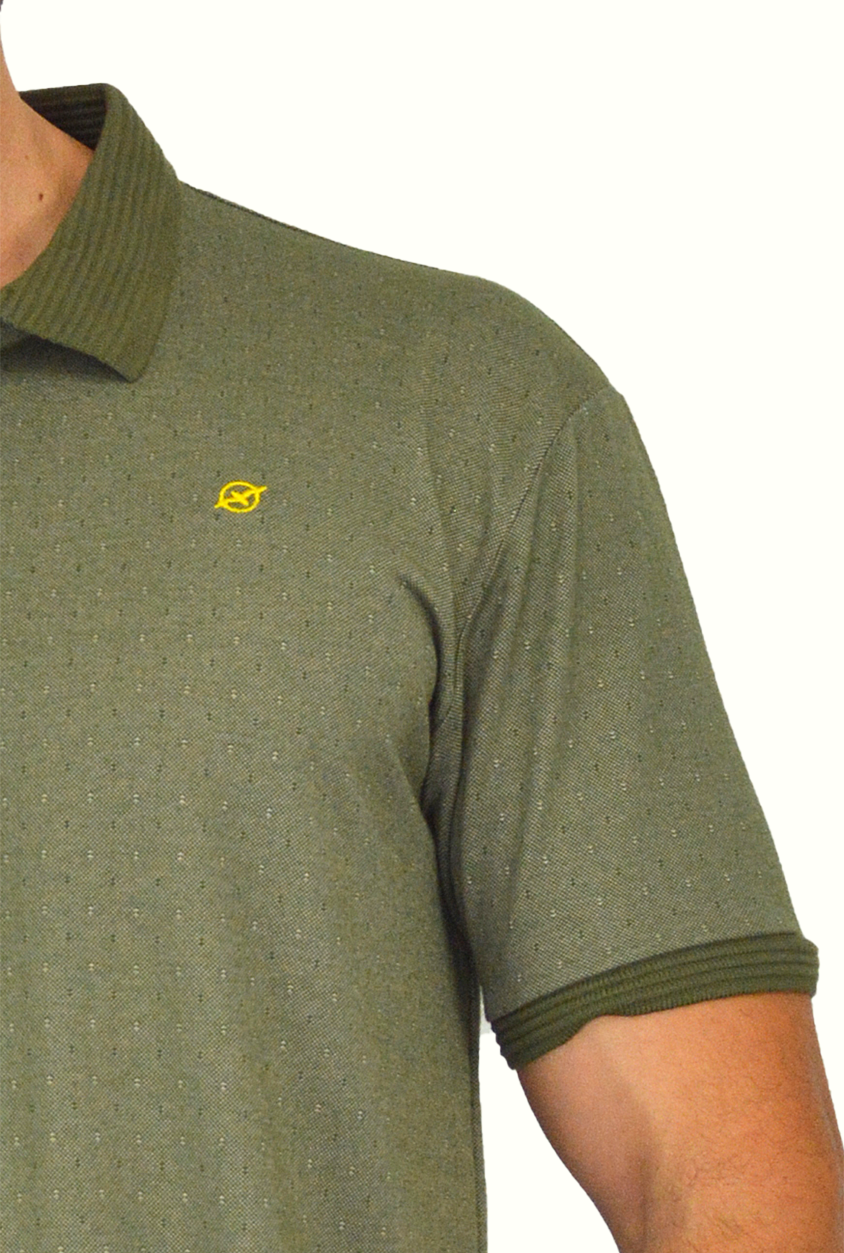 Camiseta de Hombre Tipo Polo con Tejido brasileño verde Para Hombre CP025