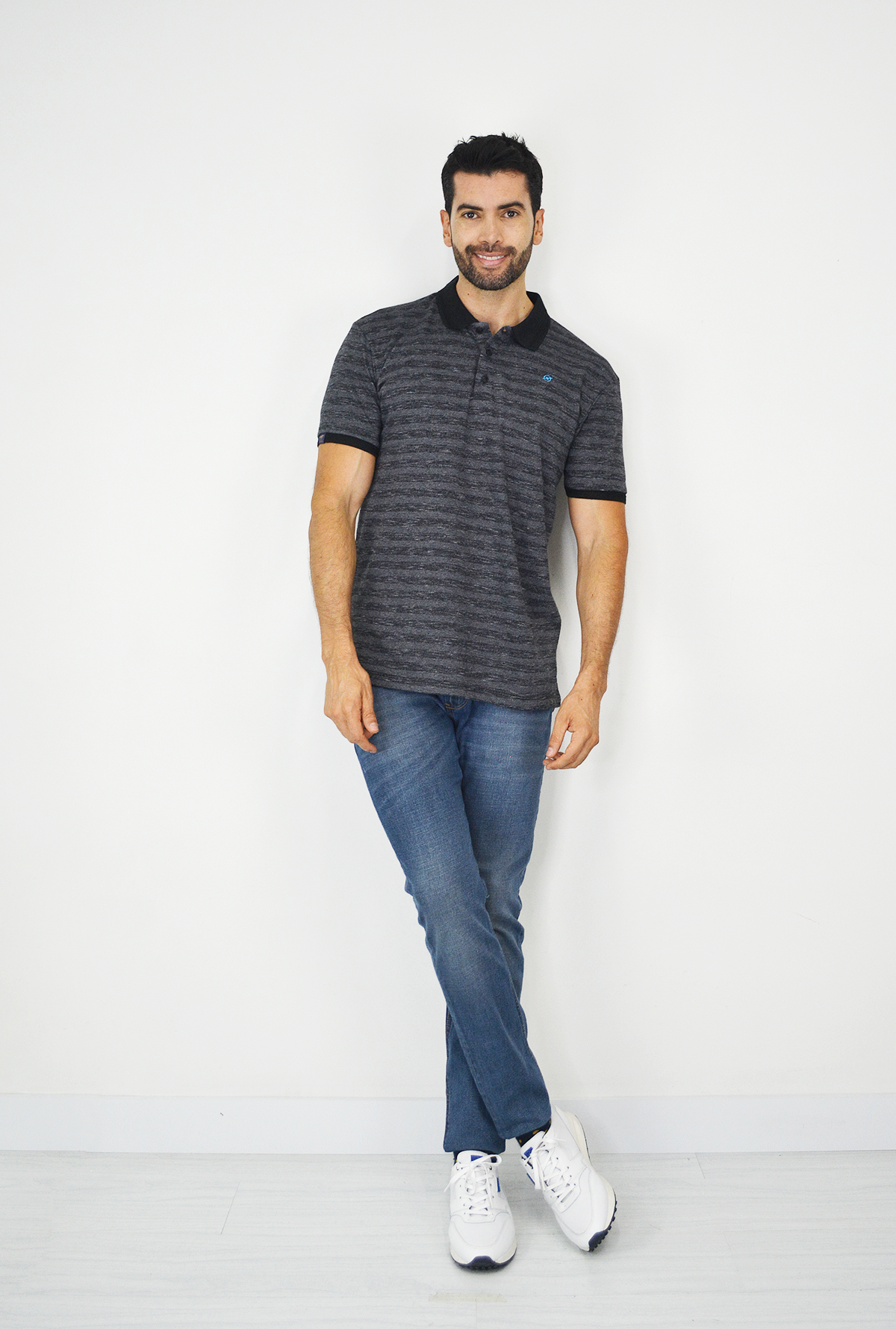 Camiseta Tipo Polo con Tejido Brasileño CP026