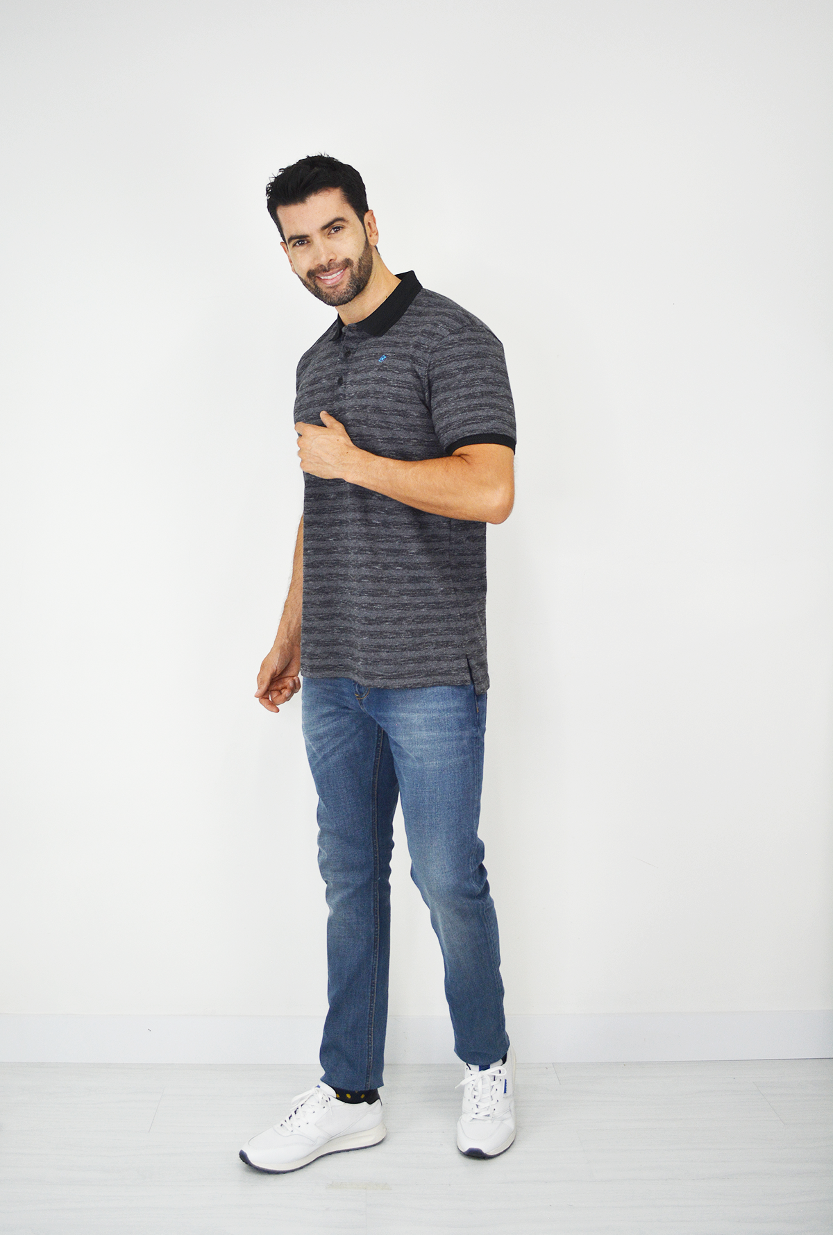 Camiseta Tipo Polo con Tejido Brasileño CP026