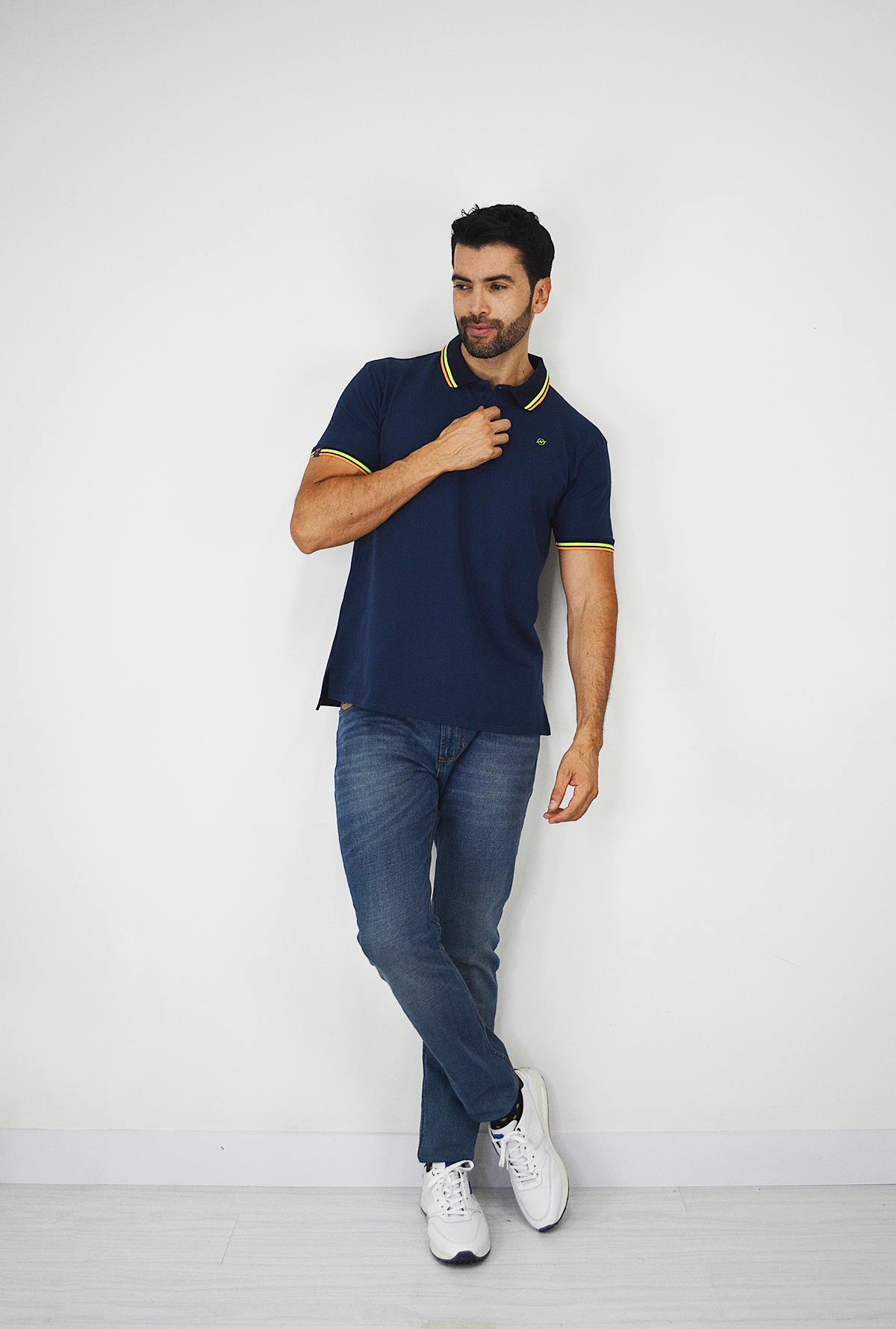 Camiseta de Hombre tipo polo Azul para Hombre CPB022