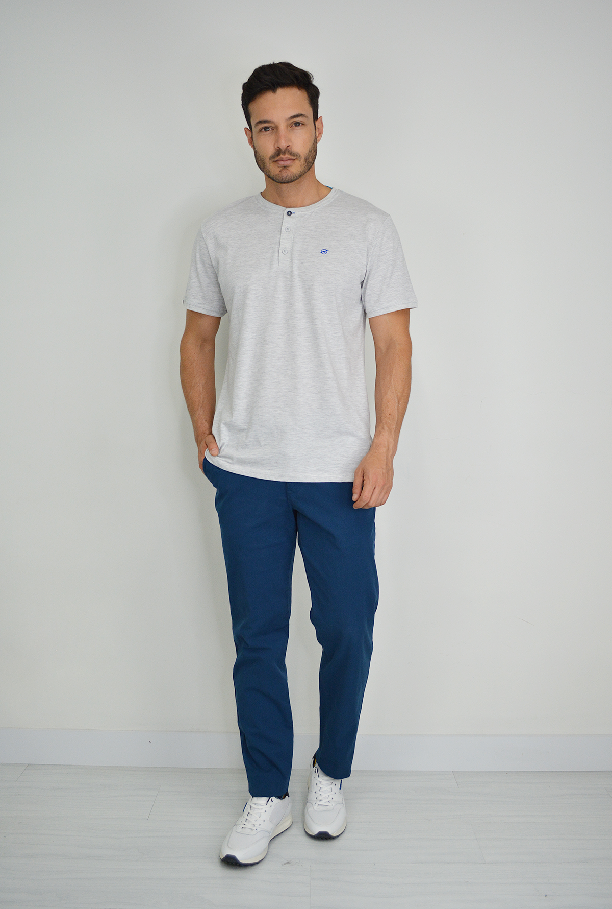 Camiseta Gris Para Hombre DTS3006