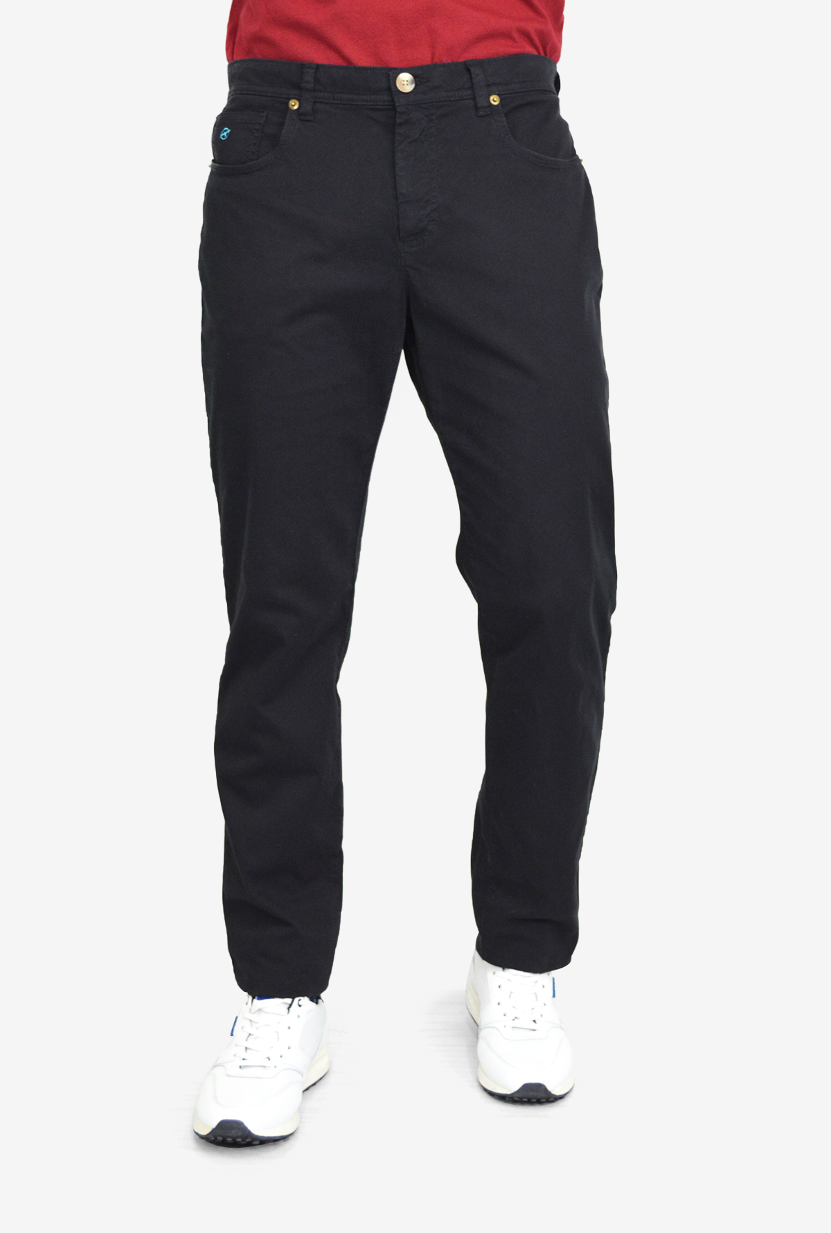 Pantalón 5 Bolsillos Negro Para Hombre DMPM2104