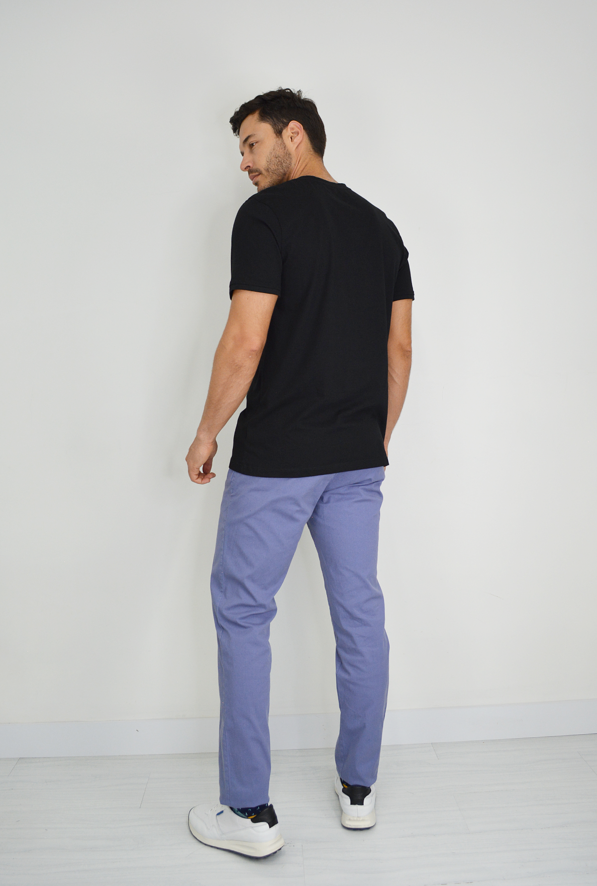 Camiseta Negra Para Hombre DTS3006
