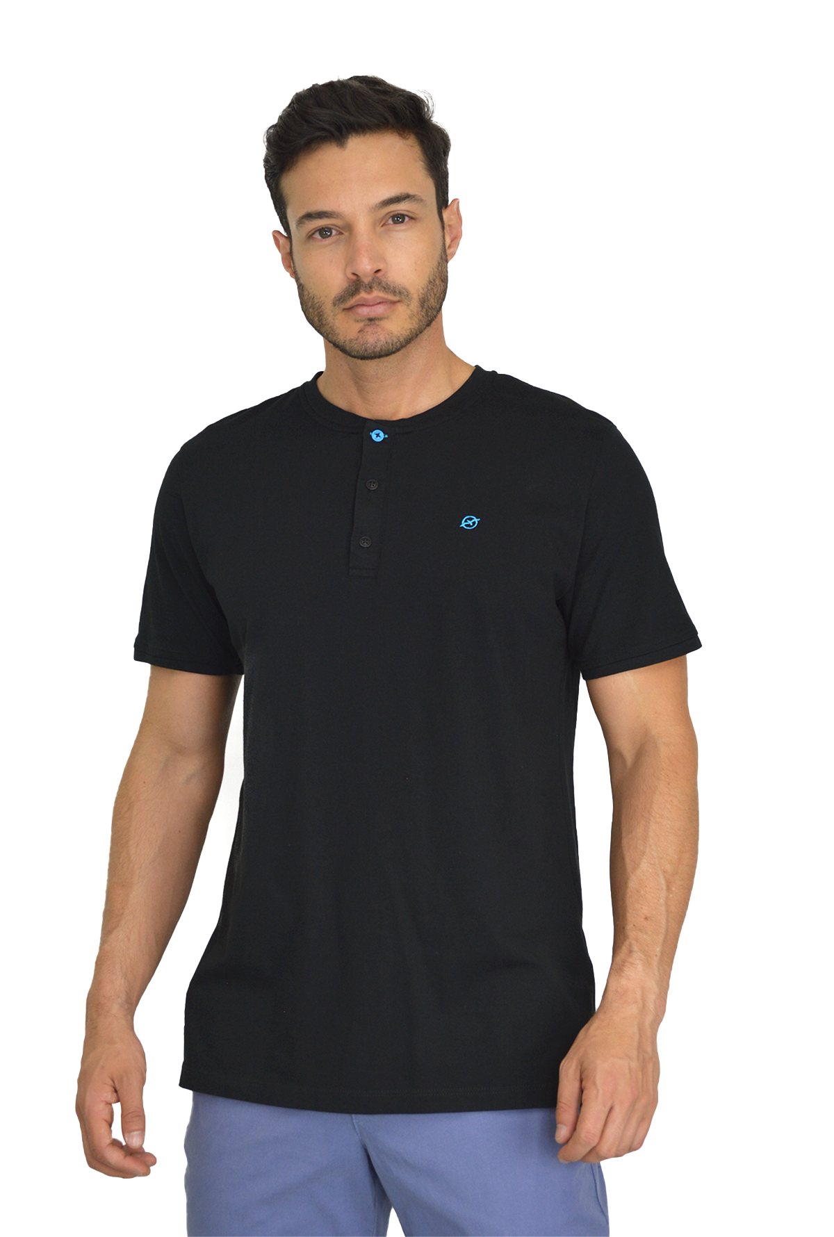 Camiseta Negra Para Hombre DTS3006