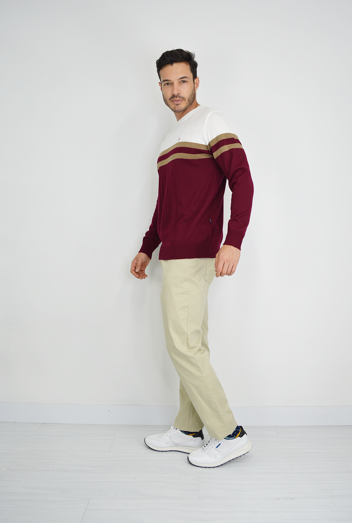 Sweater Tejido Vinotinto  para Hombre SW050-12