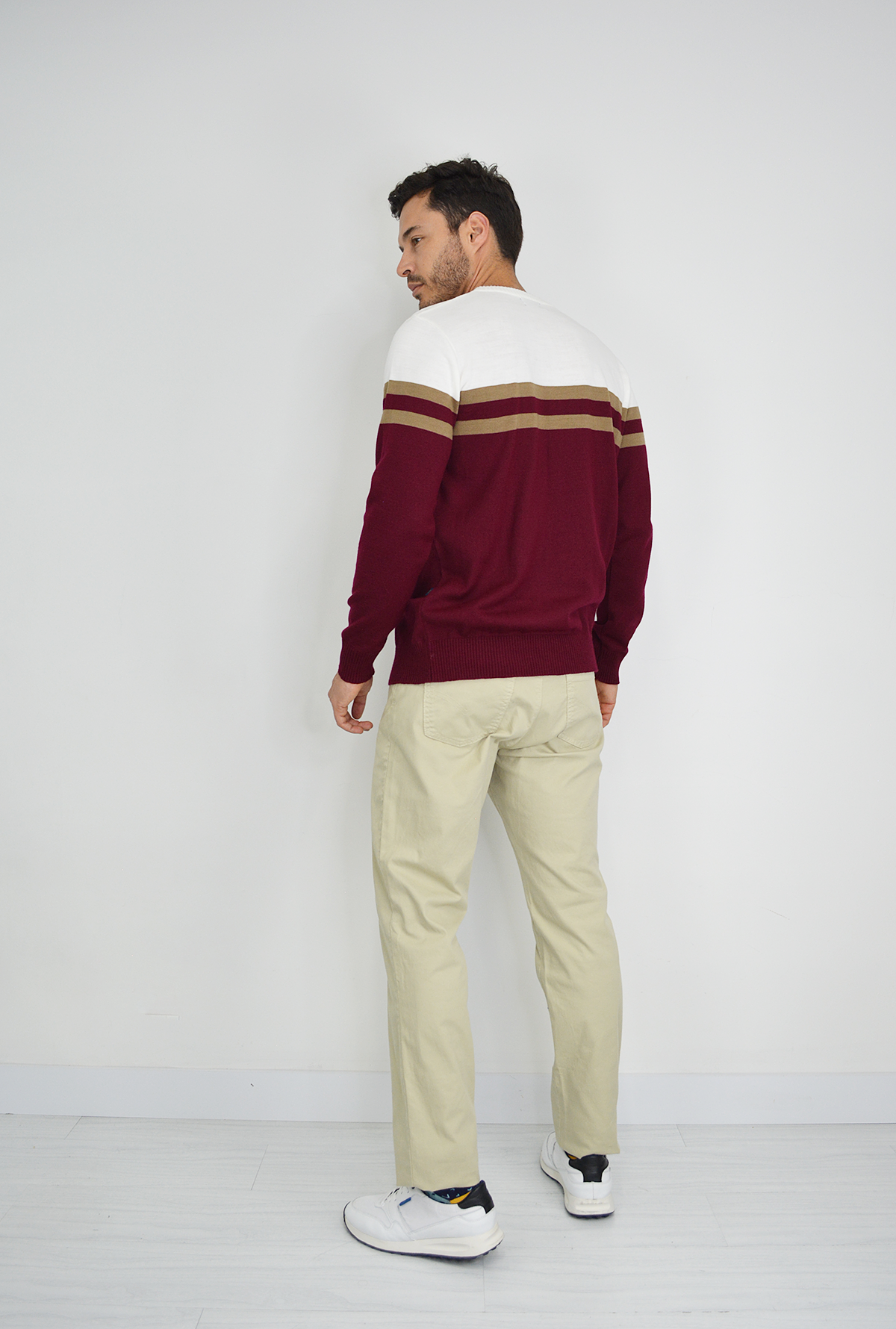 Sweater Tejido Vinotinto  para Hombre SW050-12