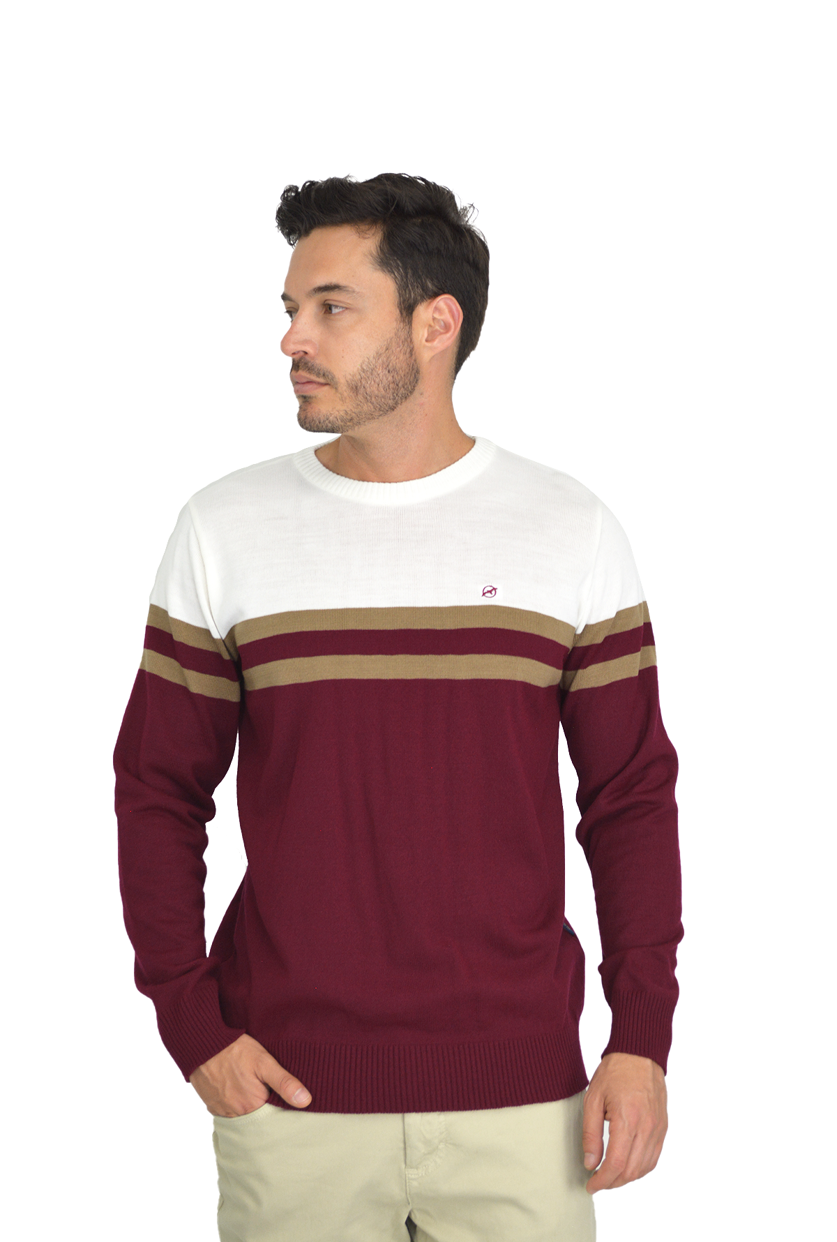 Sweater Tejido Vinotinto  para Hombre SW050-12
