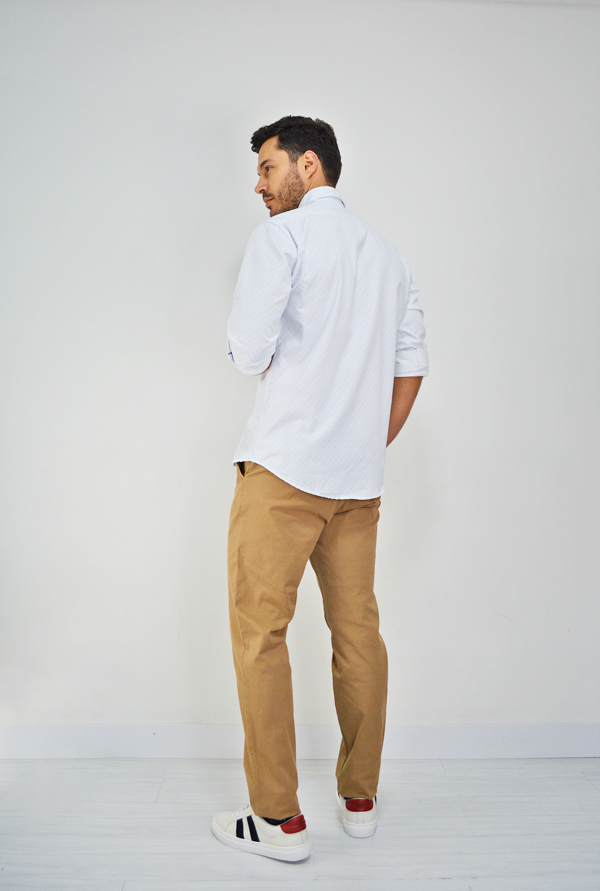 Camisa Manga Larga Balnca para Hombre DMCMLM16
